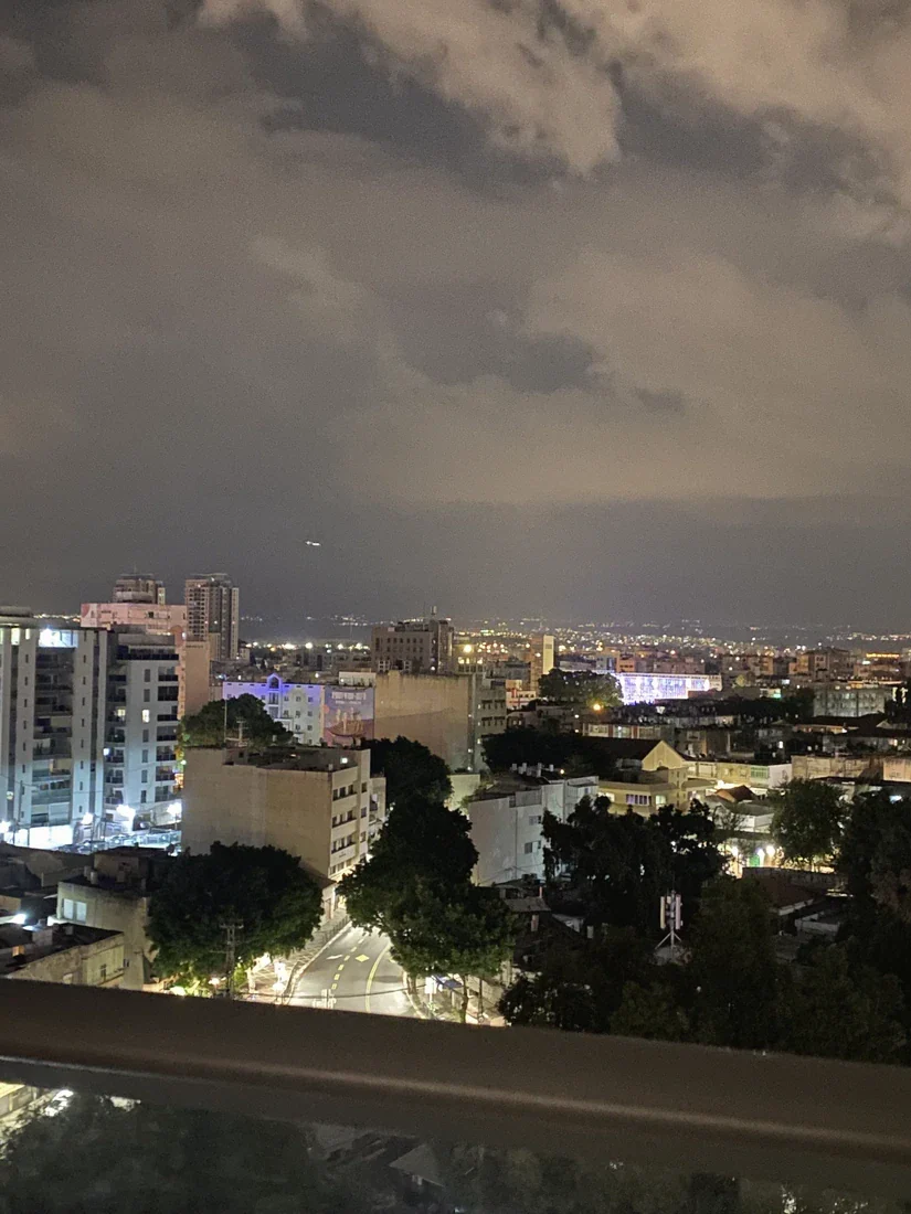 Tel Aviv at night from Tony's balcony